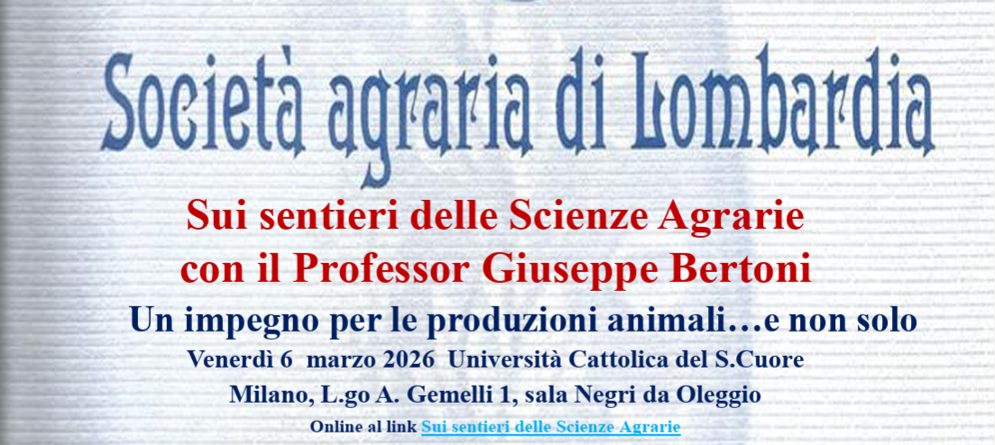 Un impegno per le produzioni animali ... e non solo
